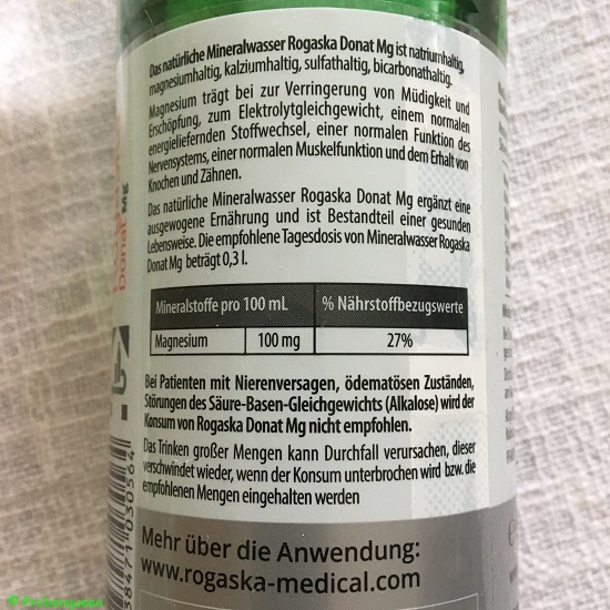 Rogaska Donat Mg Mineralwasser -etikett-rueckseite-probenqueen