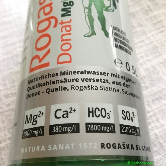 Rogaska Donat Mg Mineralwasser -etikett-vorderseite-probenqueen