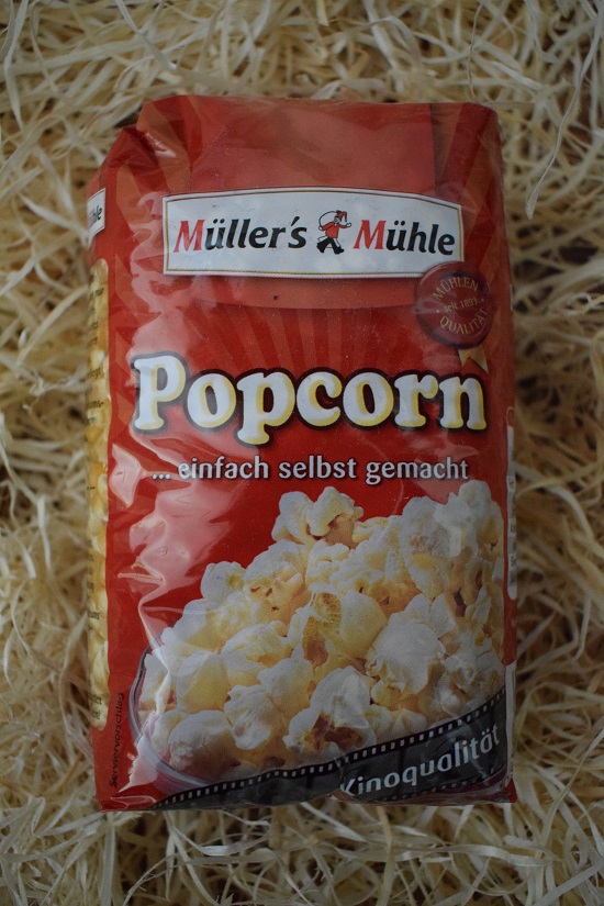 Brandnooz Box Jubelmonat Juli 2017 Müllers Mühle Popcorn Probenqueen